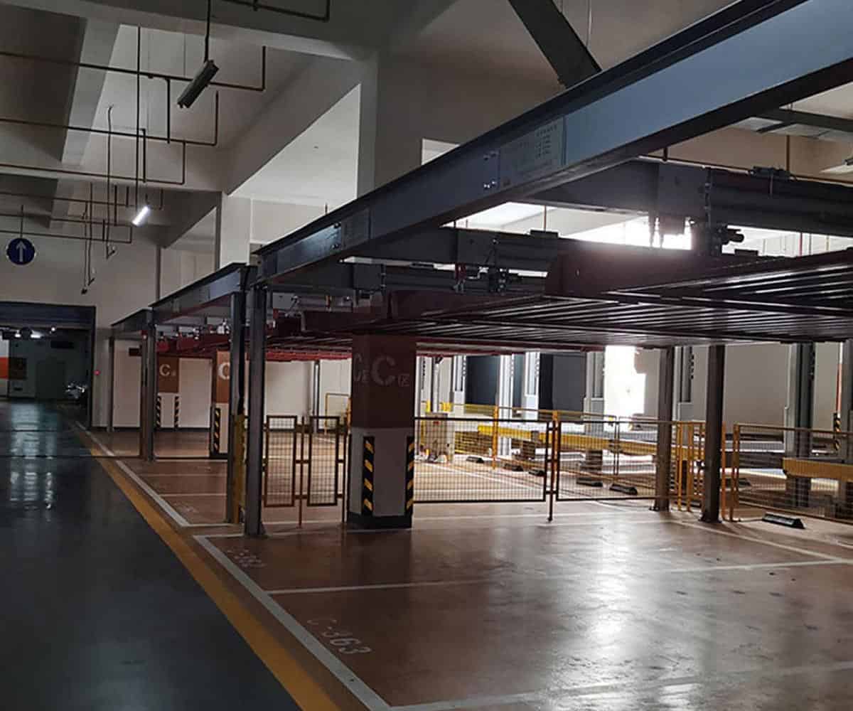 四柱簡易升降立體停車場改造